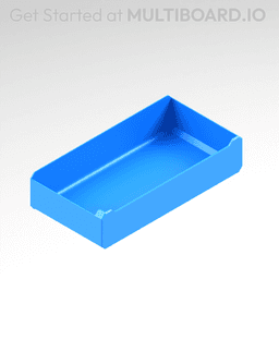 4x1x2 LU - MultiBin Simple Drawer 3d model