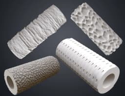 Texture Rollers for Cosplay (7-10) 3d model