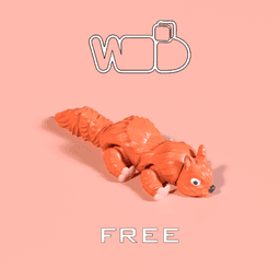 flexy squirrel 3d model
