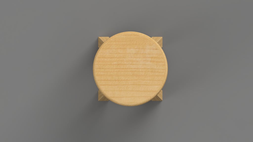 Simple Barstool Model 3d model