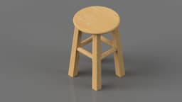 Simple Barstool Model 3d model