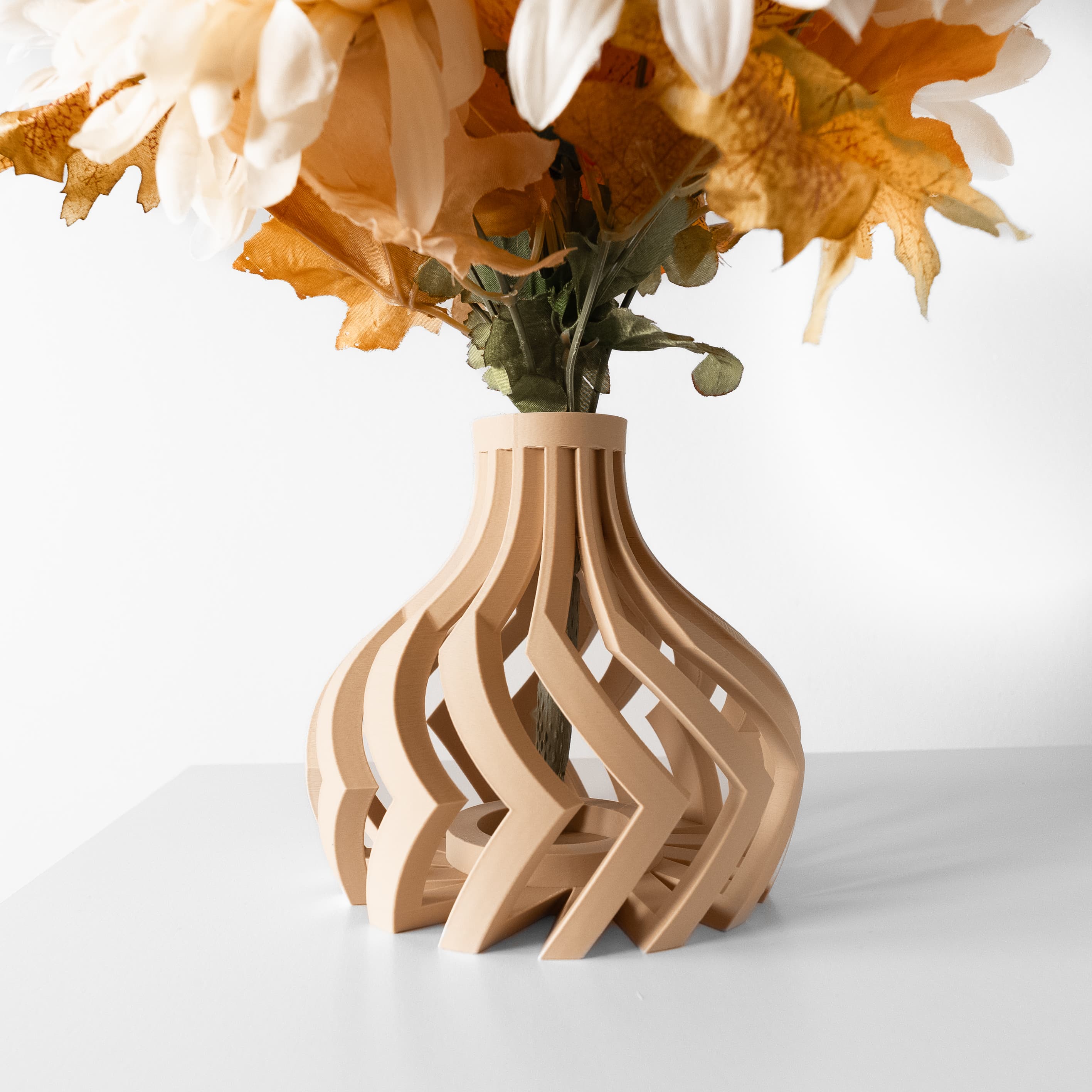 The Lovi Short Vase, Modern and Unique Home Decor for Dried and Preserved Flower Arrangement 3d model