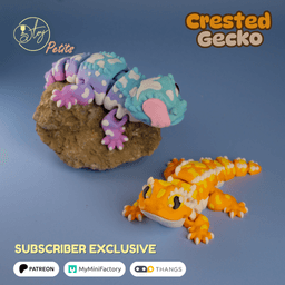 Crested Gecko 3d model
