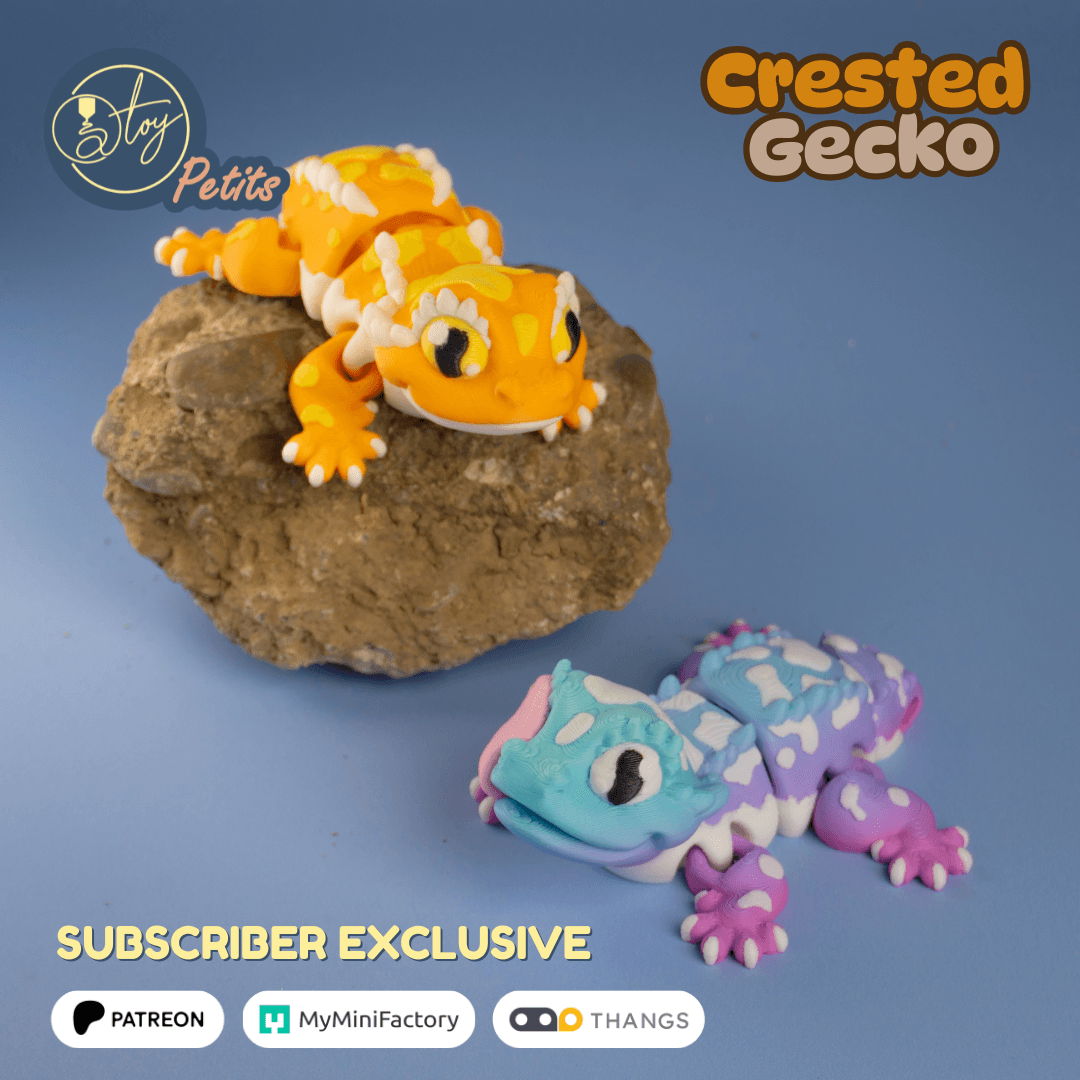 Crested Gecko 3d model