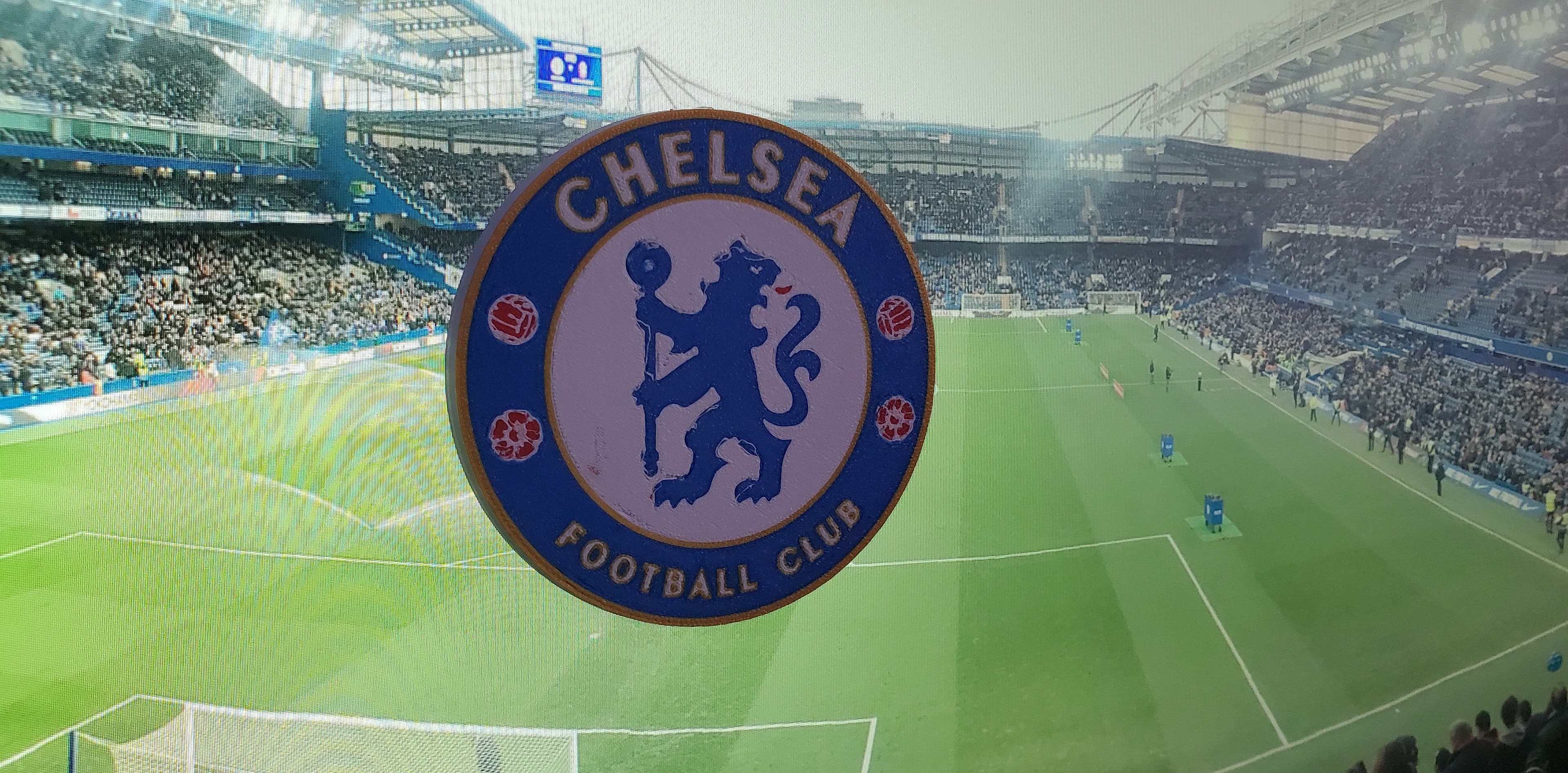 AMS / MMU Chelsea FC coaster or plaque 3d model