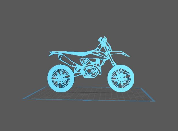 KTM - EXCF Wall Art 3d model