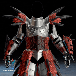 MH Rathalos Armor 3D Printer File STL 3d model
