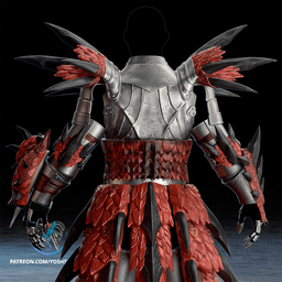 MH Rathalos Armor 3D Printer File STL 3d model