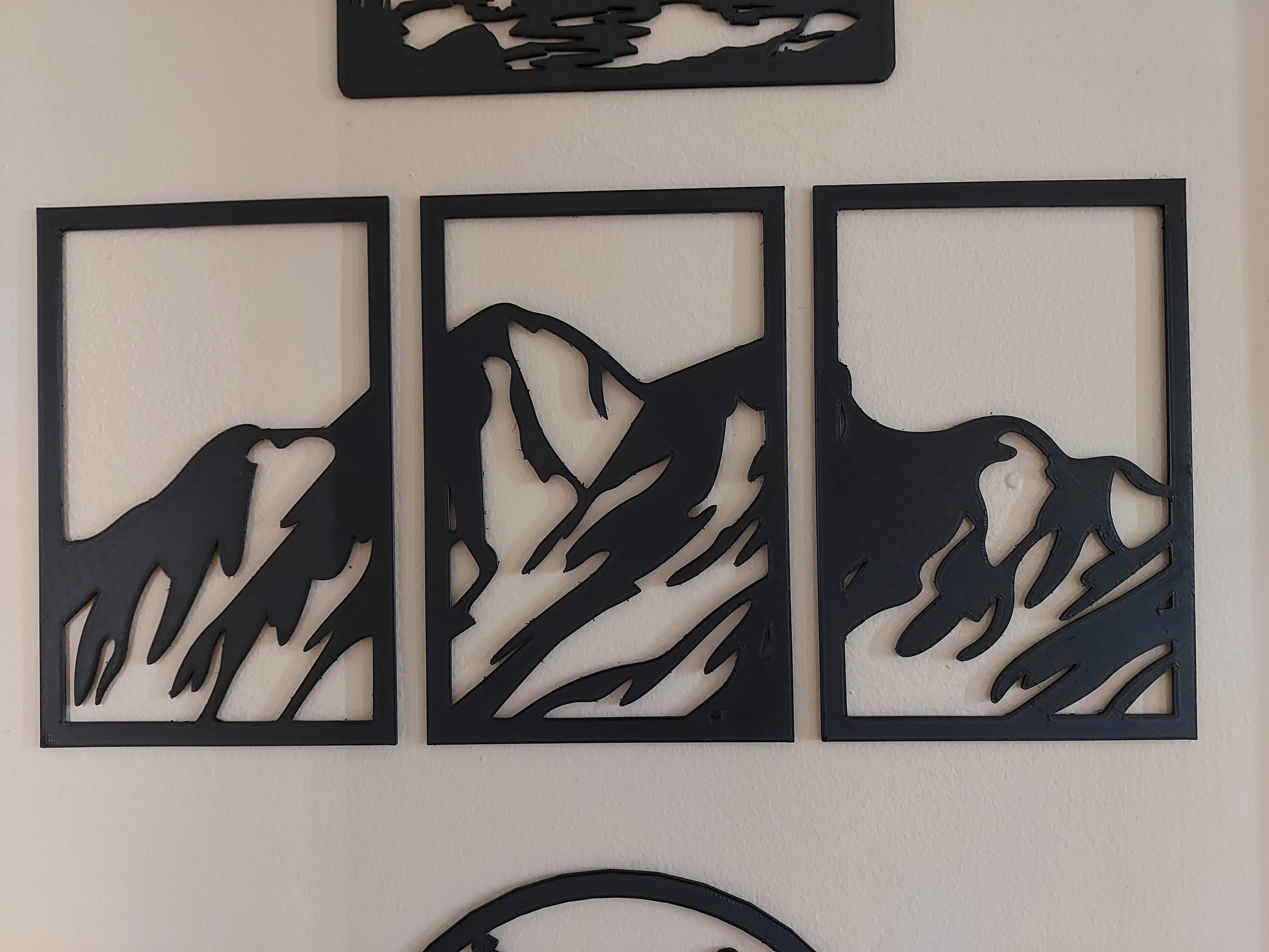 3-piece Mountain Range 3d model