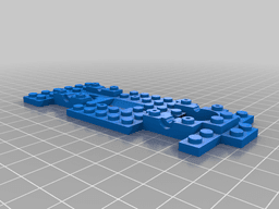 Lego compatible Slotcar chassis for Carrera Go 3d model