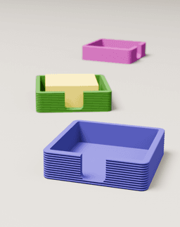 Sticky Note Holder Version 2 3d model