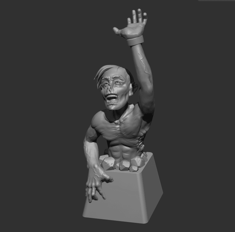 Zombie Keycap 3d model