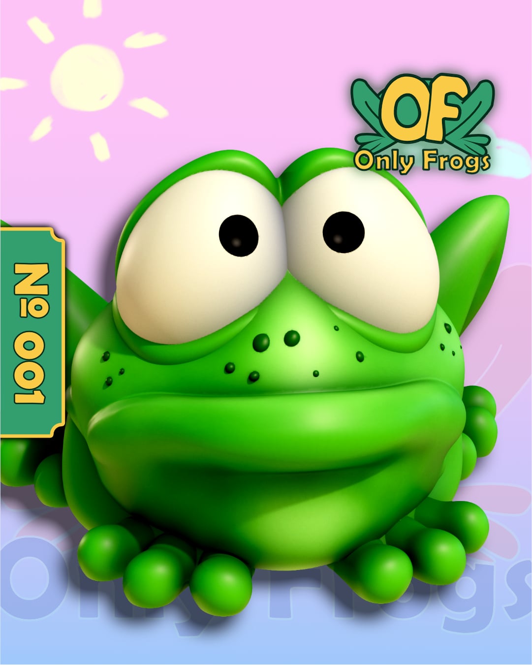 Hop - The First Frog 3d model