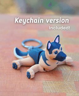 German Shepherd - Articulated Ludo Dog 3d model