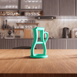Line Art Hollow Pitcher Vase 3d model