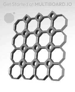 4x4 Multiboard Side Legacy Tile 3d model