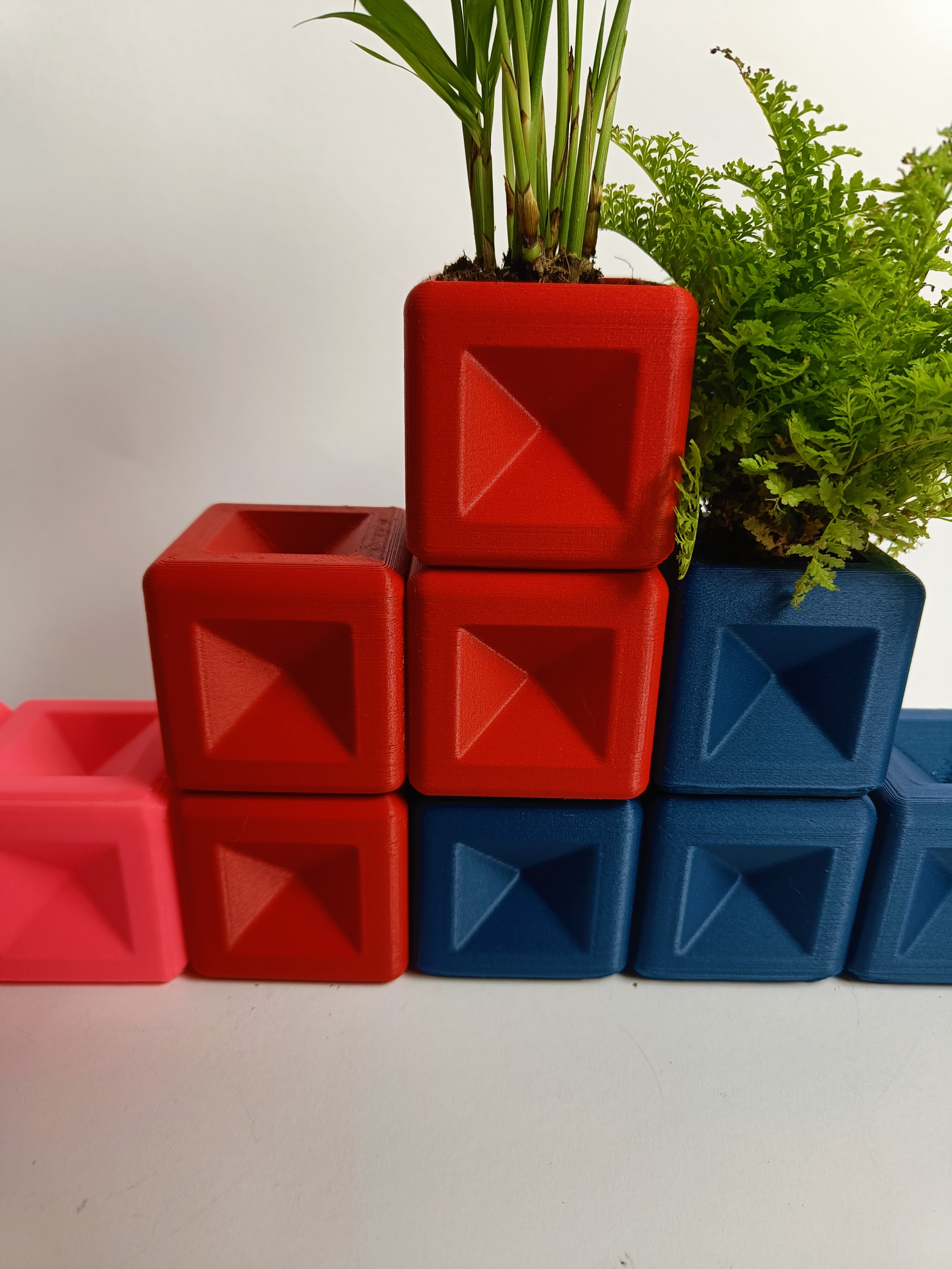Tetris Z Planter 3d model