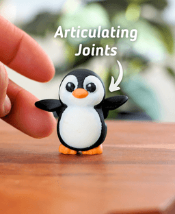 Plump Penguin - Articulated fidget Penguin 3d model