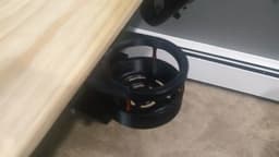 Under desk Sliding Cup Holder 3d model