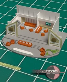 1/350 Refit Officer's Lounge Replacement 3d model