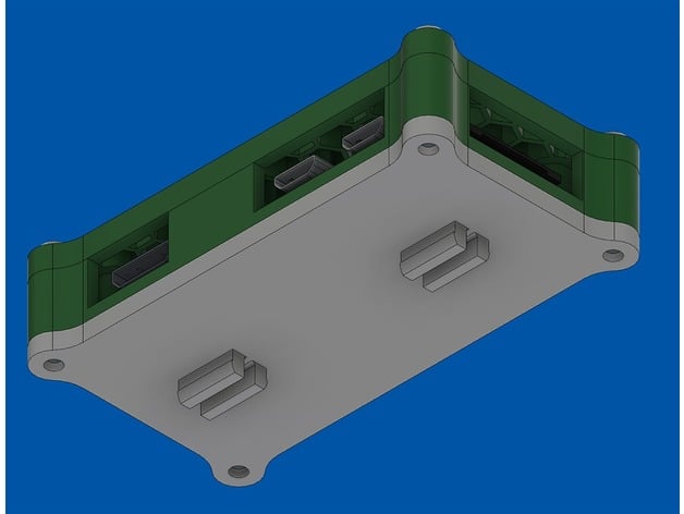 Honeycomb Raspberry Pi Zero W Case with Optional Extrusion Mount 3d model