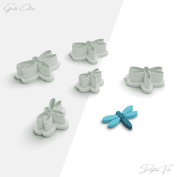Spring Polymer Clay Cutter Package, 5 Models, 2 Cutter Version, 5 Sizes Included, No: 1092 3d model