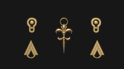 Cartethyia jewelry cosplay props 3d model