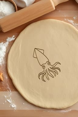 Cuttlefish Cookie Cutter, Biscuit Cutter 3d model