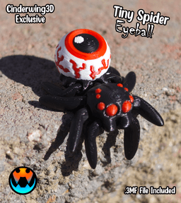 Tiny Spider - Eyeball 3d model