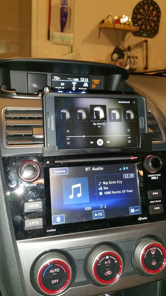 Subaru car phone holder remixed for Samsung Galaxy Note 4 3d model