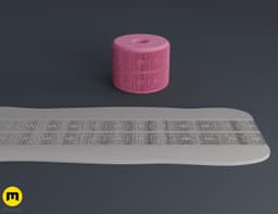 Texture Rollers Lace Patterns middle #2 3d model