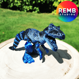 Flexi T-Rex Dinosaur | Articulated Trex NO support 3d model