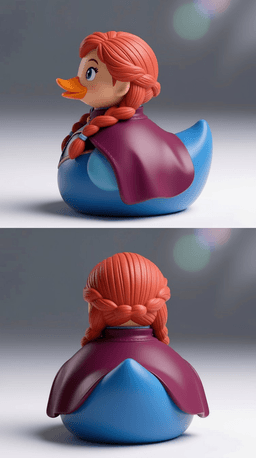 Adventure Princess Duck 3d model
