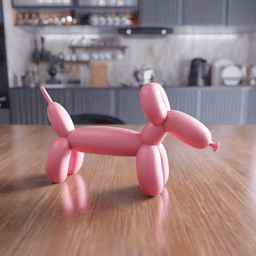 Balloon Dog Hotdog Figure 3d model