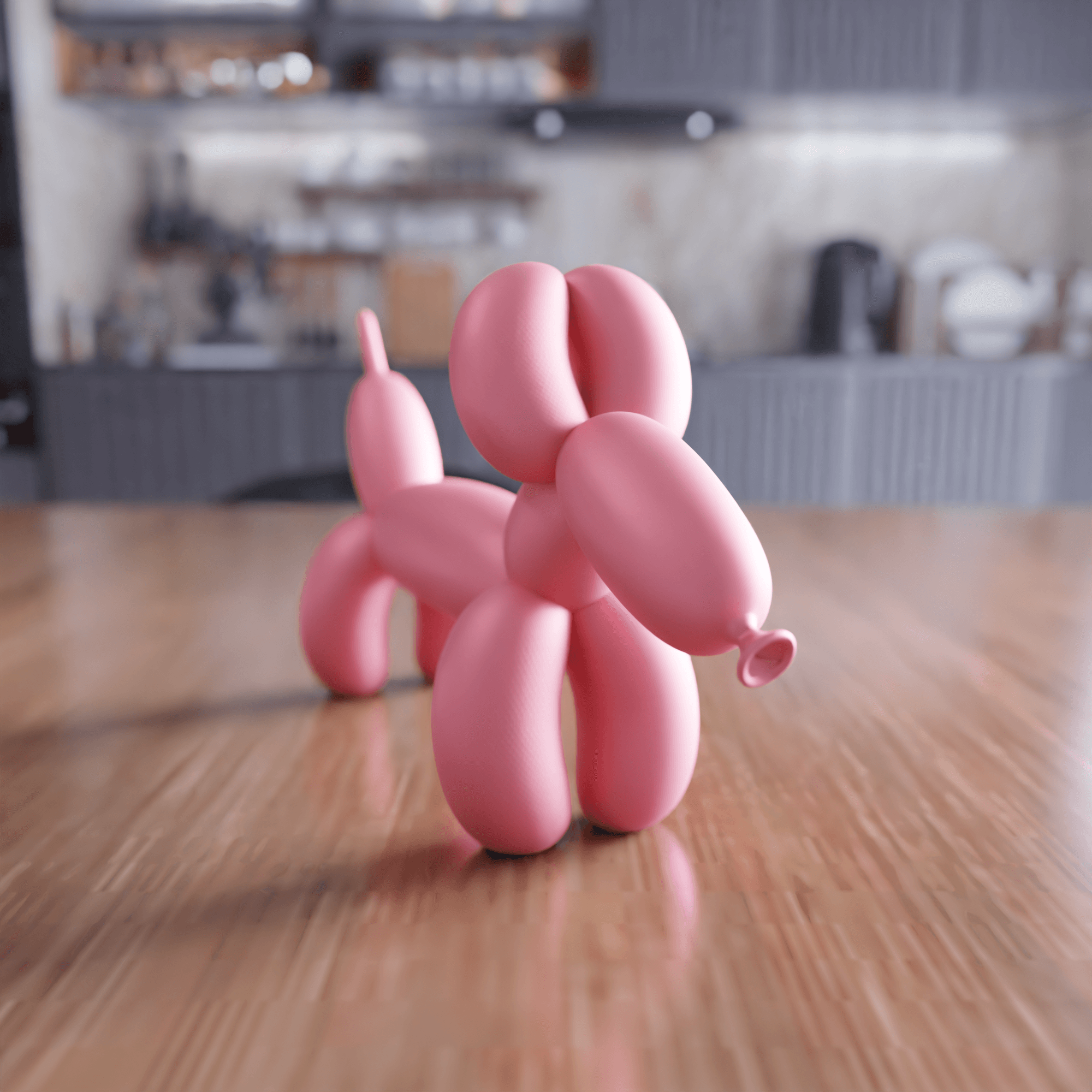 Balloon Dog Hotdog Figure 3d model