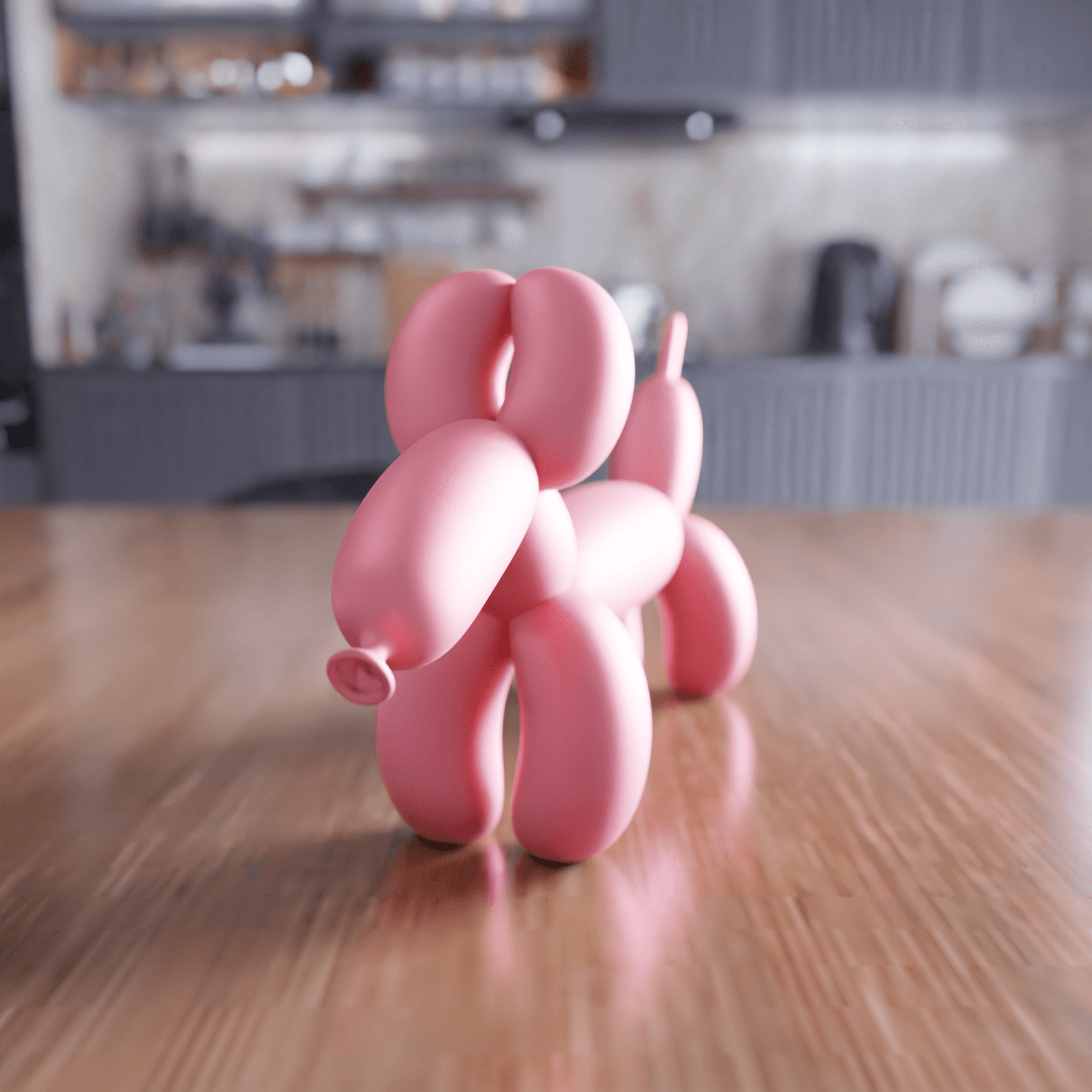 Balloon Dog Hotdog Figure 3d model