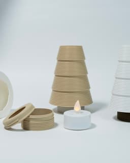 Christmas Tree Tea Light (LED) 3d model