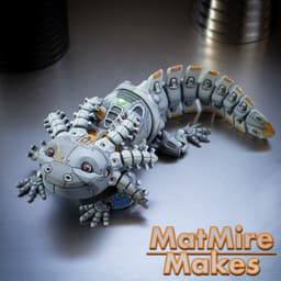RoboLotl - Robot Axolotl - Articulated Figure 3d model