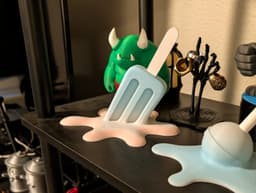 Melting Popsicle Sculpture 3d model