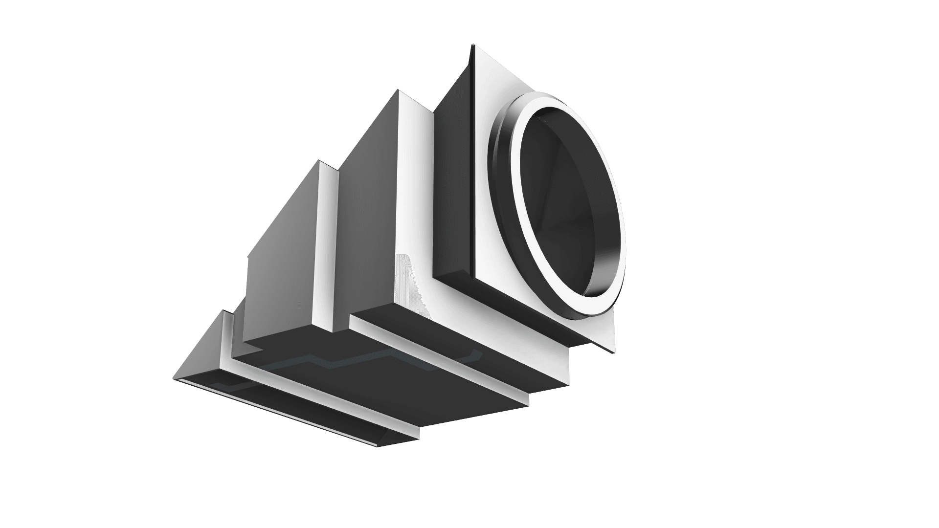 Extraction Pipe Window Holder 3d model