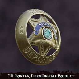 Silo Sheriff Backer Badge 3d model