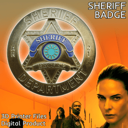 Silo Sheriff Backer Badge 3d model