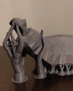 Low Poly Hippopotamus 3d model