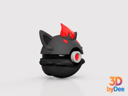 Zorua Poke Ball 3d model