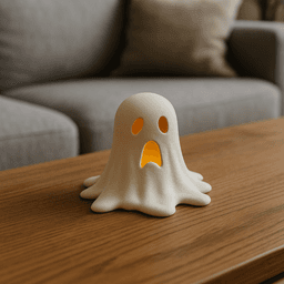 MELTING GHOST TEALIGHT / HALLOWEENDECOR / TEALIGHT COMPATIBLE 3d model