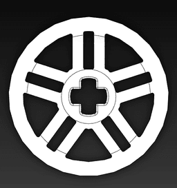 Sports Car Tyre Rim 3d model