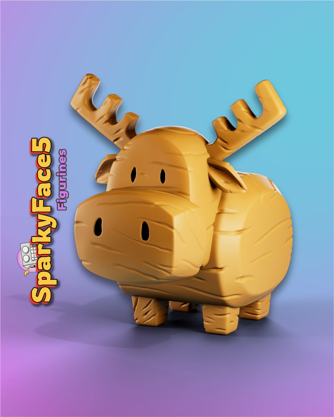 Little Carved Moose - Mitchels Vs Machines 3d model