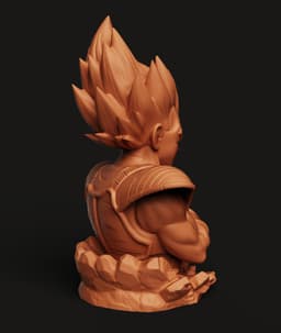 Vegeta DBZ Bust Multi-Color 3MF | Anime Figure | Bambu Ready 3d model