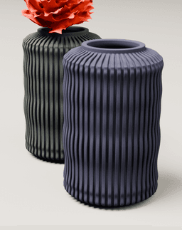 Ribbed Vase Version 1 3d model