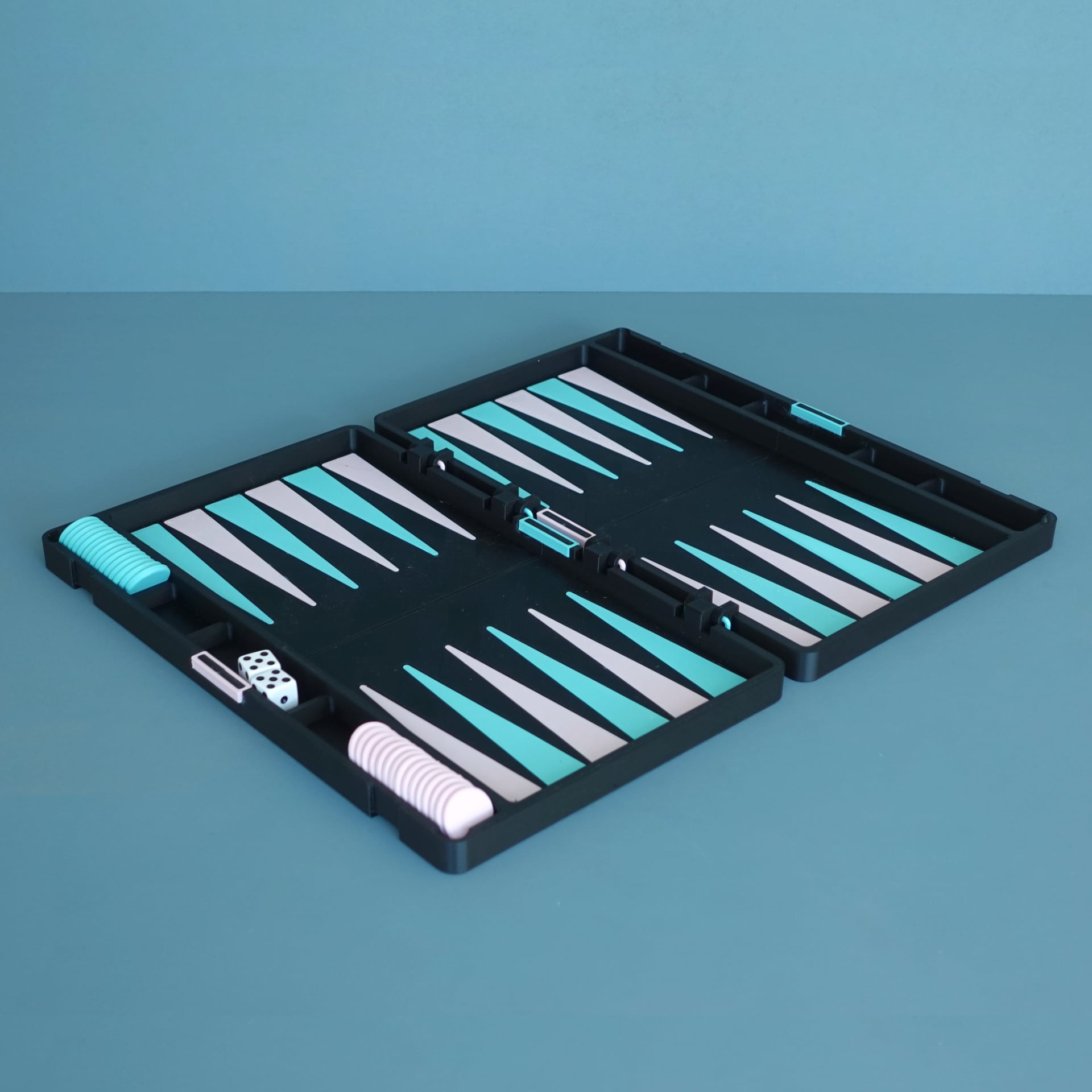 Backgammon set 3d model
